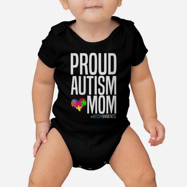 Womens Autism Awareness Month Proud Autism Mom Baby Onesie