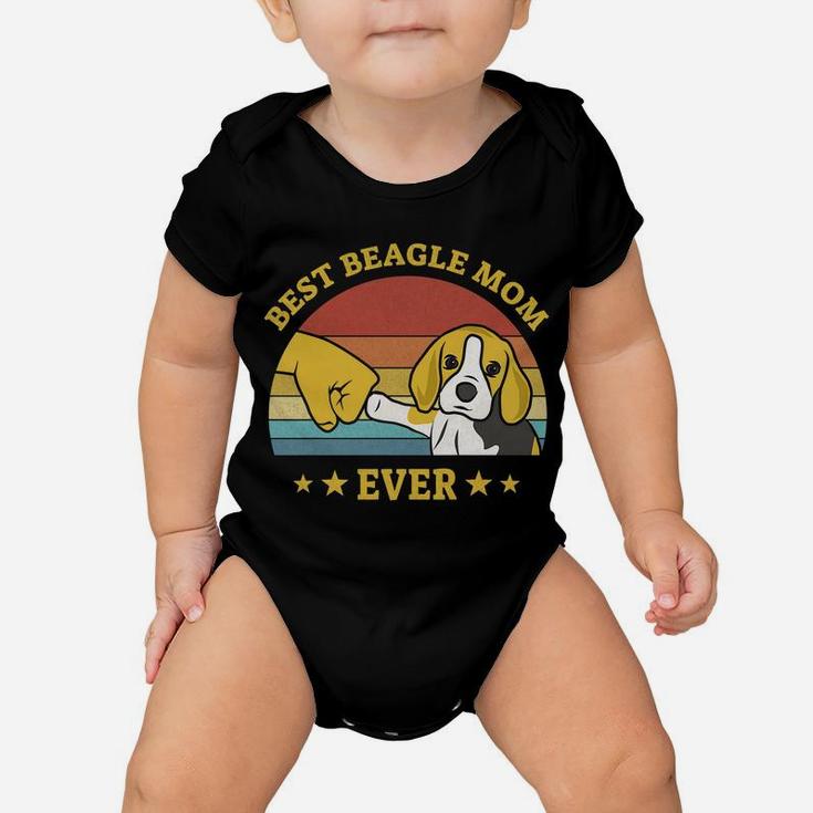 Womens Best Beagle Mom Ever Proud Vintage Beagle Gifts Puppy Lover Baby Onesie