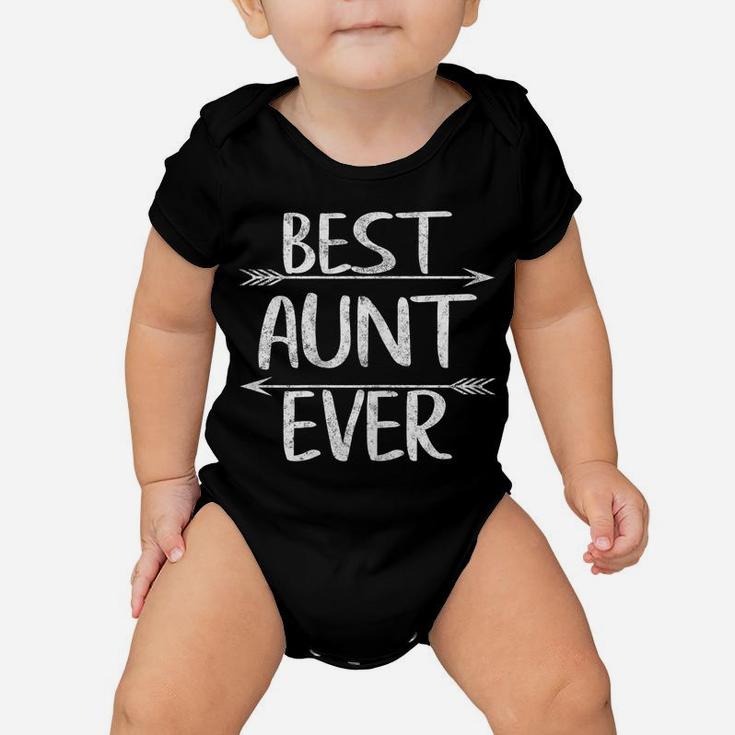Womens Cute Mother's Day Funny Auntie Gift Best Aunt Ever Baby Onesie