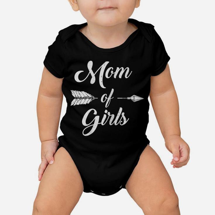 Womens Mom Of Girls Mommy And Daughter Funny Proud Mother Mama Baby Onesie