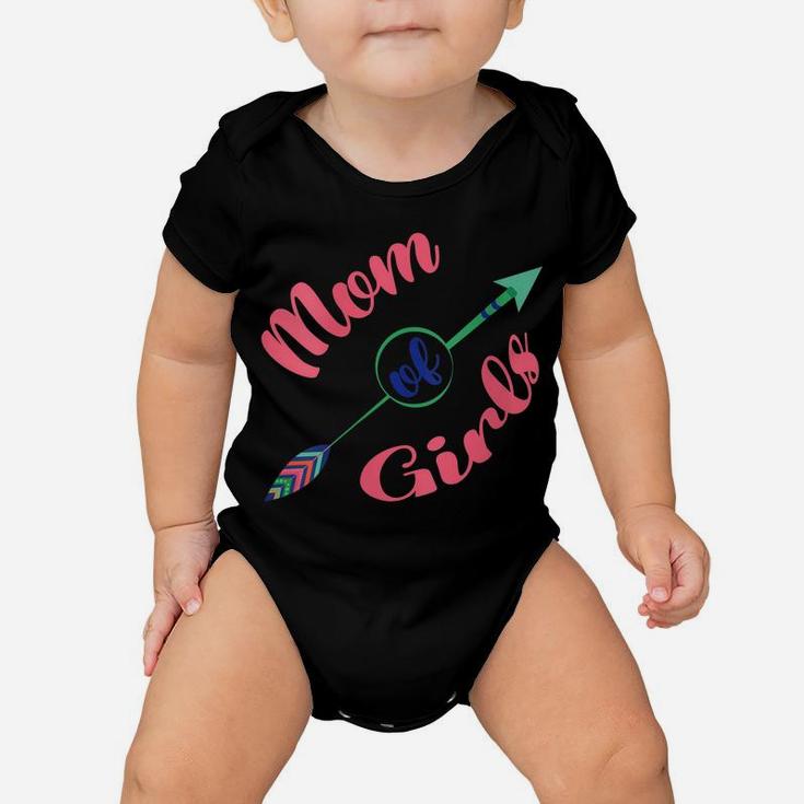 Womens Mother's Day Tee Proud Mom Of Girls Outfit For Mother Queen Baby Onesie