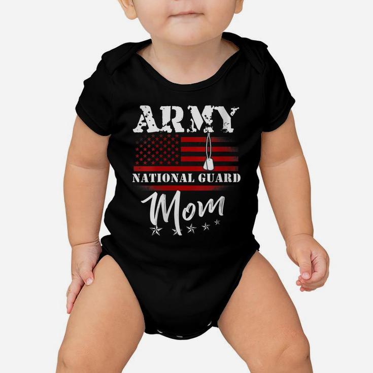 Womens Proud Army National Guard Mom Us Flag Tees Us Military Women Baby Onesie