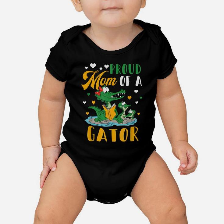 Womens Proud Mom Of A Gator Mother Alligator Mothers Day Baby Onesie
