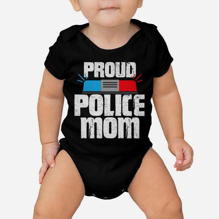 Womens Proud Police Mom Police Officer Mommy Baby Onesie