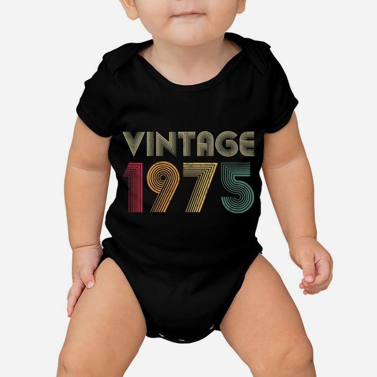 Womens Vintage 1975 45Th Birthday Gift Retro 45 Years Old Mom Dad Baby Onesie