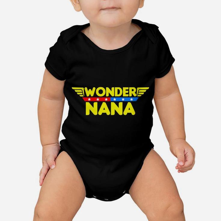 Womens Wonder Nana Mother's Day Gift Mom Grandma Baby Onesie