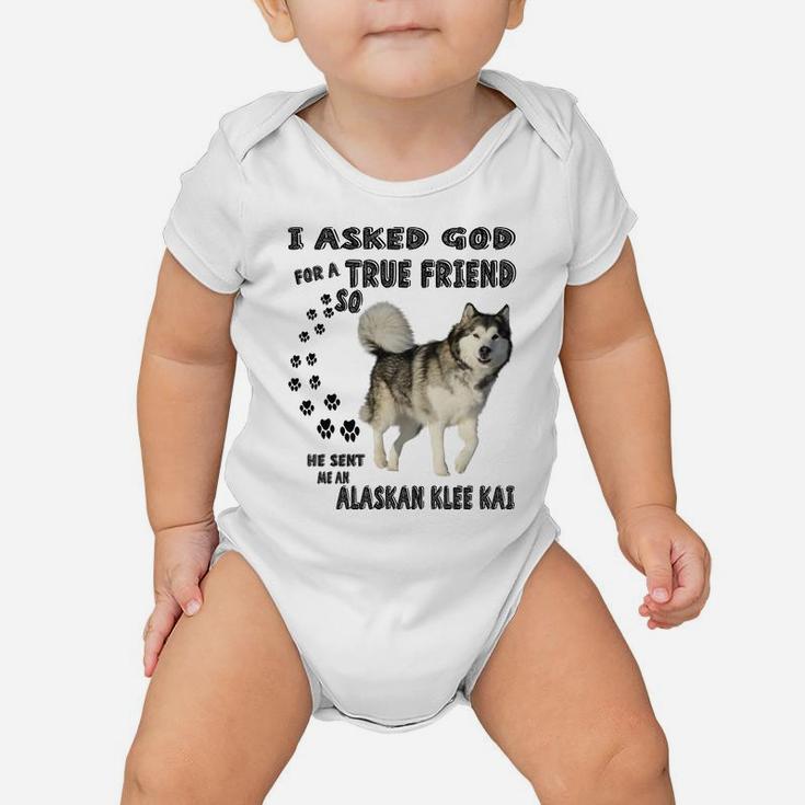 Alaskan Klee Kai Quote Mom Dad Costume, Cute Mini Husky Dog Baby Onesie