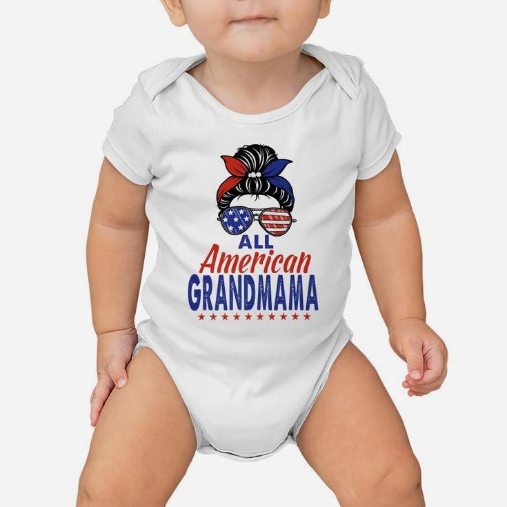 All American Grandmama 4Th Of July Patriotic Matching Family Baby Onesie