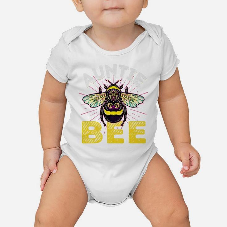 Auntie Bee Family Matching Cute Auntie Of The Bee Baby Onesie
