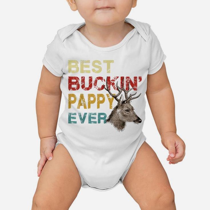 Best Buckin' Pappy Ever Shirt Deer Hunting Bucking Father Baby Onesie