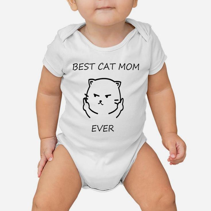 Best Cat Mom Ever Baby Onesie