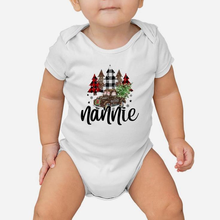 Blessed Nannie Christmas Truck - Grandma Gift Sweatshirt Baby Onesie