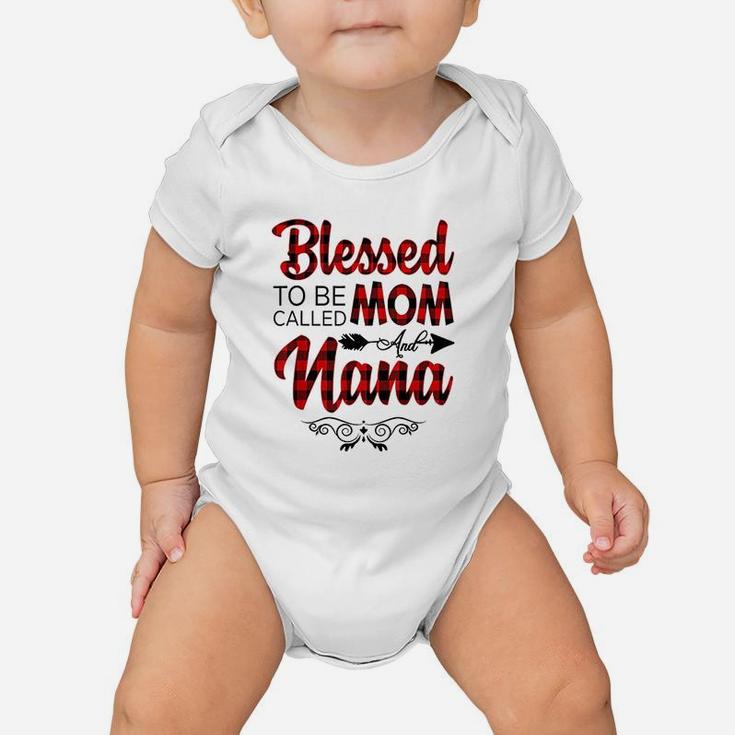 Blessed To Be Called Mom And Nana Baby Onesie