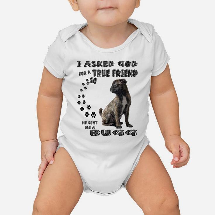 Bugg Quote Mom, Pugin Dad Print, Cute Boston Terrier Pug Dog Baby Onesie