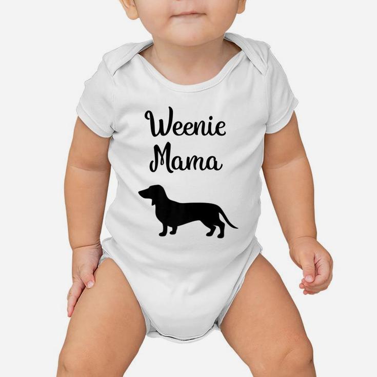 Dachshund Mom  Weiner Dog Womens Gift Baby Onesie