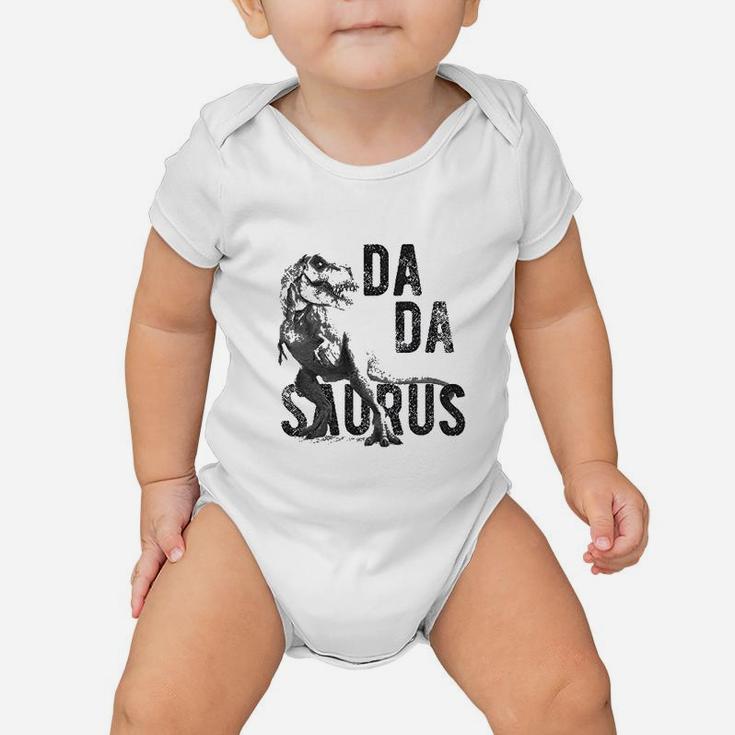 Dadasaurus Trex Funny Fathers Day Dinosaur Papa Baby Onesie