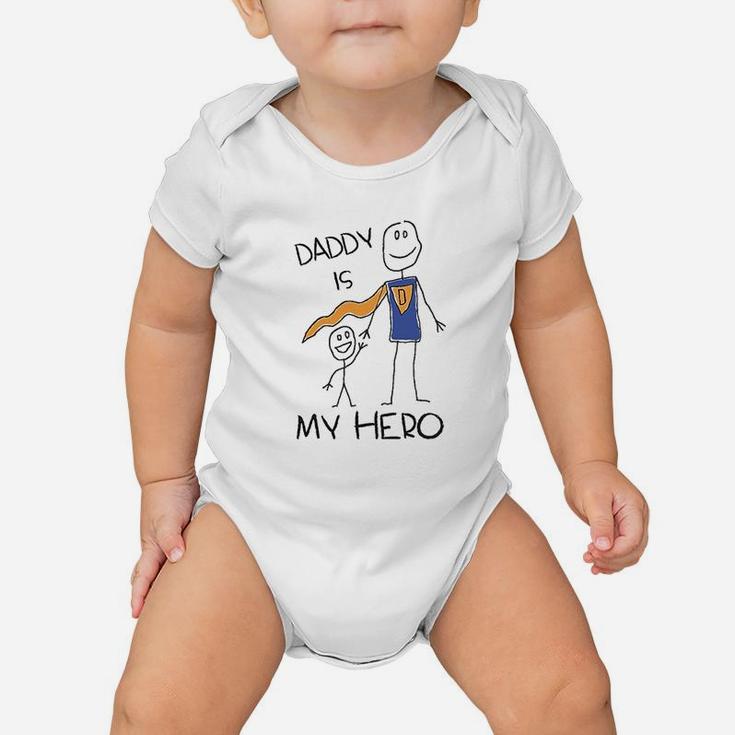 Daddy Is My Hero Baby Onesie