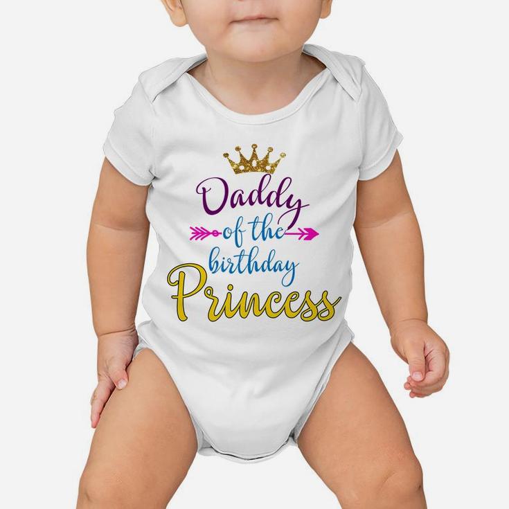 Daddy Of The Birthday Princess Matching Family T-Shirt Baby Onesie