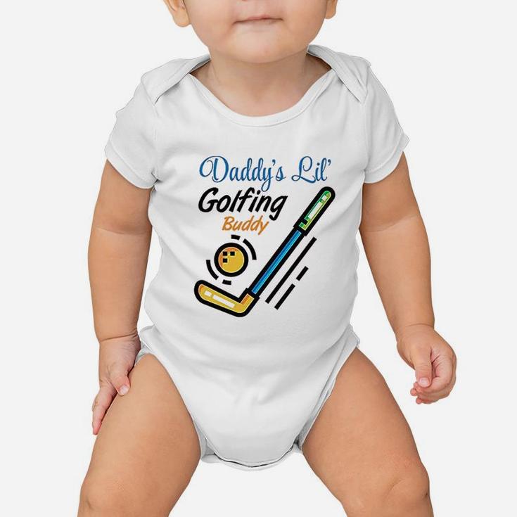 Daddys Little Golfing Buddy Baby Onesie