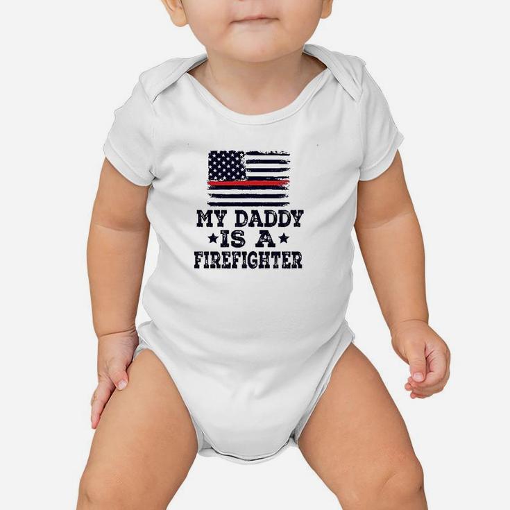 Fireman Daddy Is A Firefighter Baby Onesie