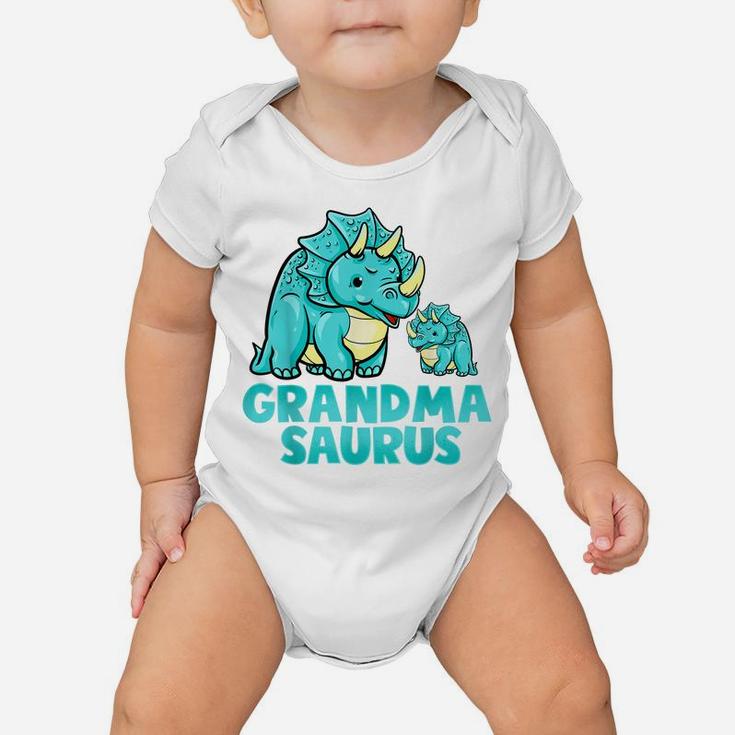 Grandma Saurus Dinosaur Funny Grandmasaurus  For Nana Baby Onesie