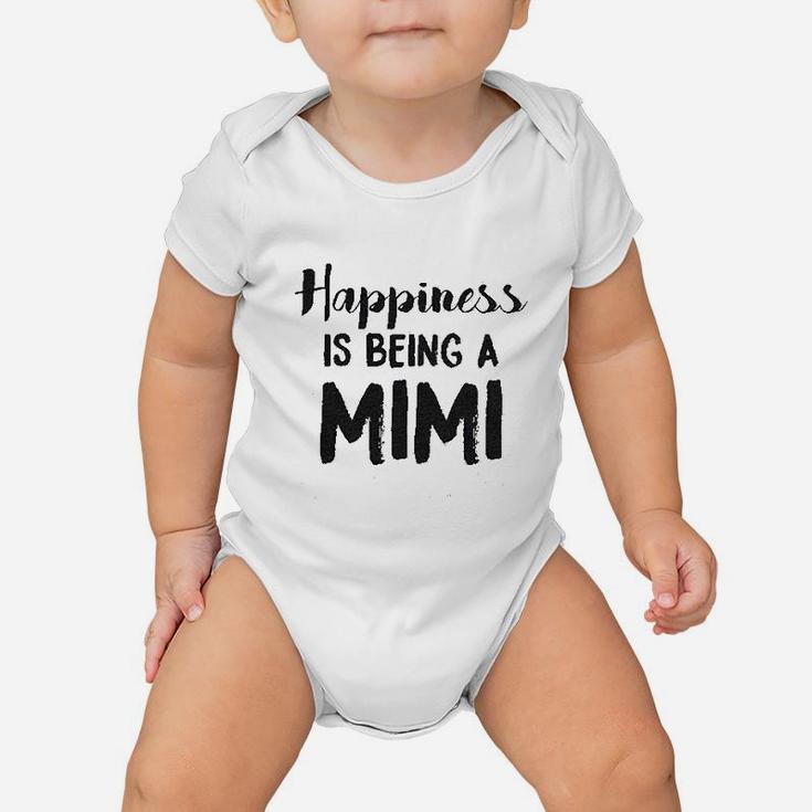 Happiness Is Being A Mimi Cute Family Grandparent Baby Onesie