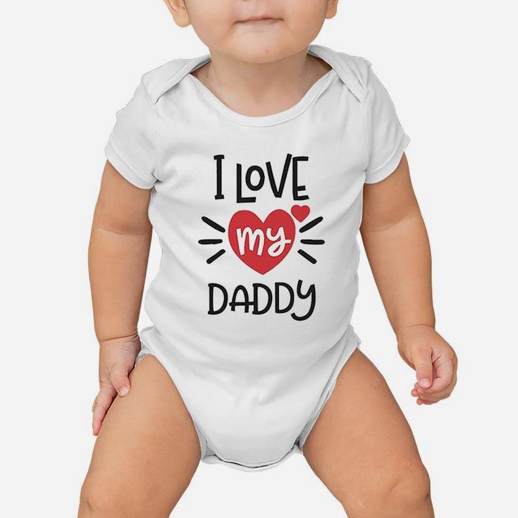 I Heart My Daddy Love Dad Fathers Day Baby Onesie
