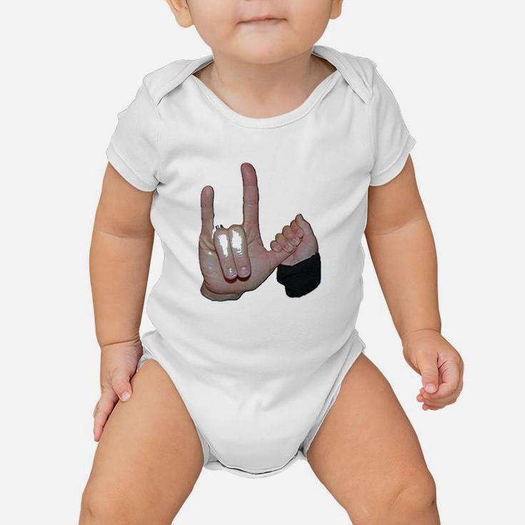 I Love You With Mom Baby Onesie