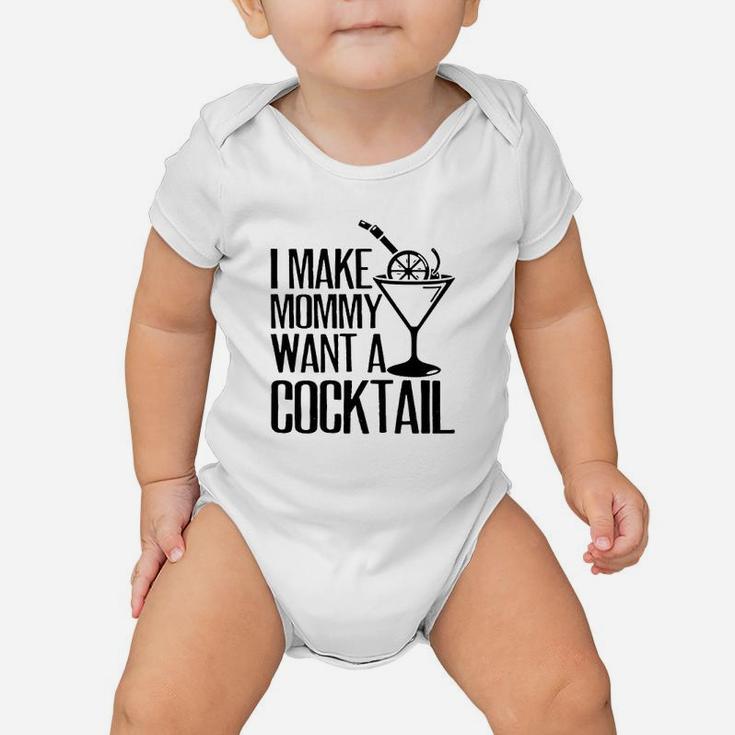 Make Mommy A Cocktail  Funny Mom To Be Gift Baby Onesie