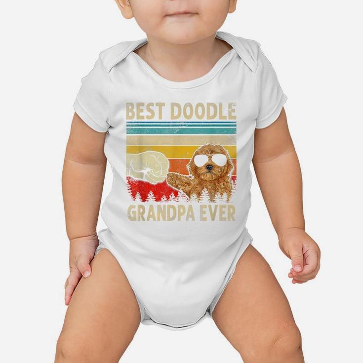 Mens Best Doodle Grandpa Ever Goldendoodle Dog Dad Father's Day Baby Onesie