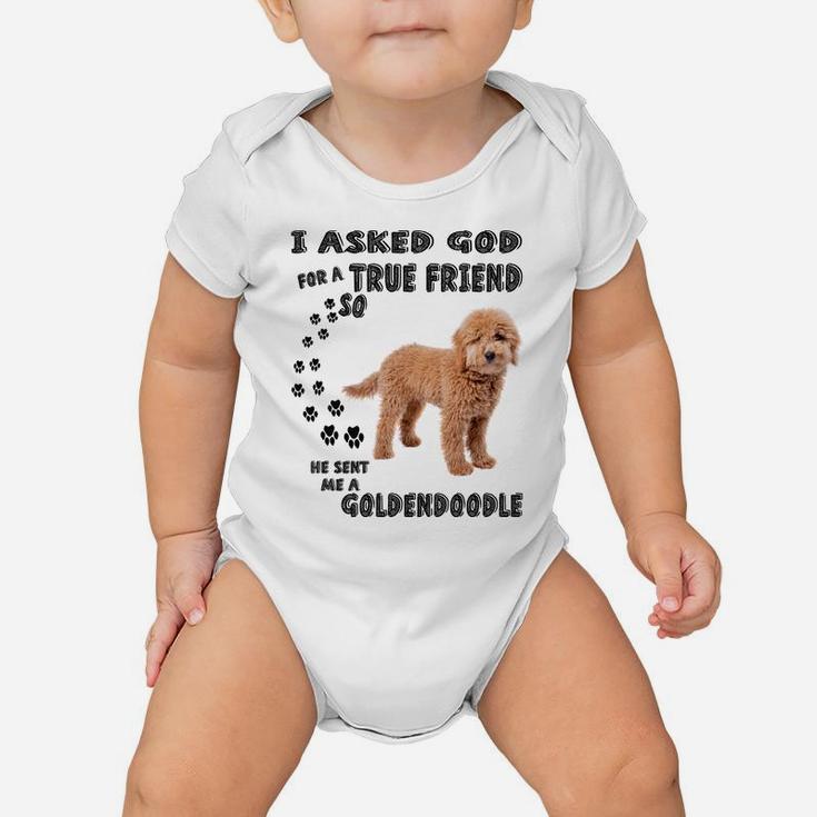 Mini Goldendoodle Quote Mom, Doodle Dad Art Cute Groodle Dog Baby Onesie