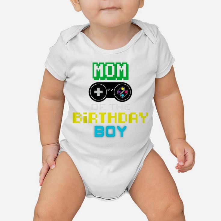 Mom Of Birthday Boy Shirt Video Game Outfit Gamer Party Baby Onesie