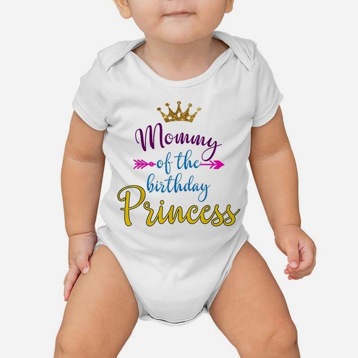 Mommy Of The Birthday Princess Matching Family T-Shirt Baby Onesie