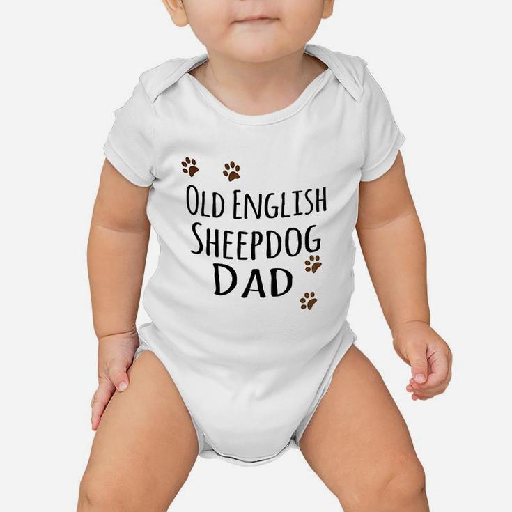 Old English Sheepdog Dad Baby Onesie