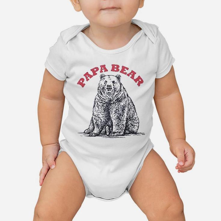 Retreez Funny Papa Bear For Dads Graphic Printed Baby Onesie