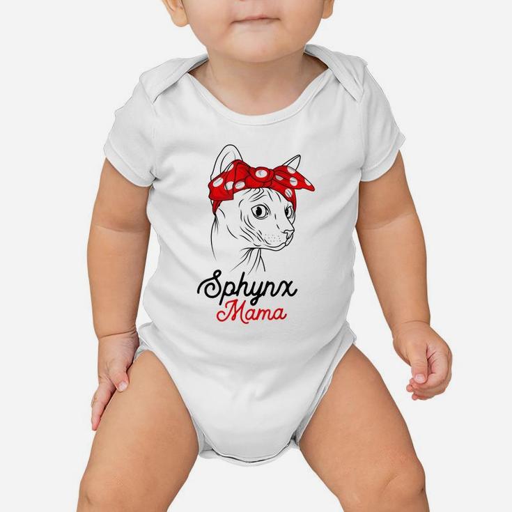 Sphynx Mama Cat Sphinx Hairless Funny Cat Owner Lovers Gift Baby Onesie