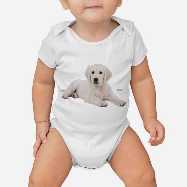 White Labrador Retriever Shirt Yellow Love Lab Mom Dog Dad Baby Onesie