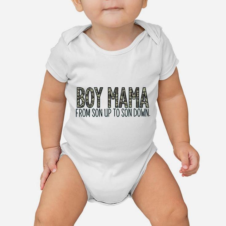 Women Boy Mama Graphic Baby Onesie