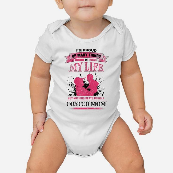 Womens Foster Mom Proud Foster Mothers Day Gift Baby Onesie