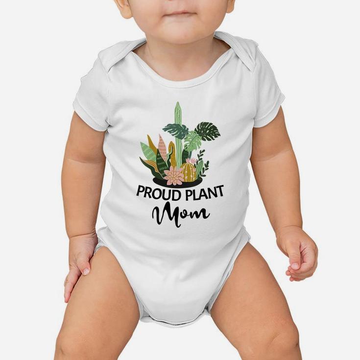 Womens Funny Garden Mama Proud Plant Mom Baby Onesie