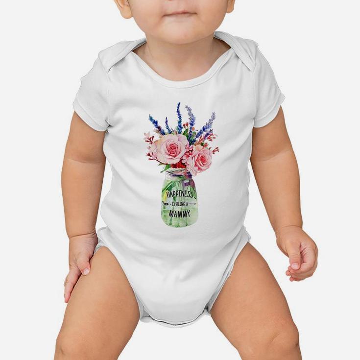 Womens Happiness Is Being A Mammy Shirt For Mother's Day Gifts Baby Onesie