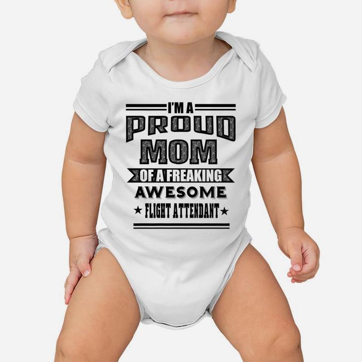 Womens Proud Mom Of An Awesome Flight Attendant T-Shirt Women Gifts Baby Onesie