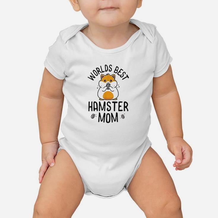 World Best Hamster Mom For Girls Women Kids Kawaii Baby Onesie