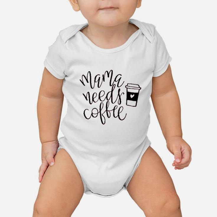 Yzeecol Summer Casual Mama Needs Coffee Baby Onesie
